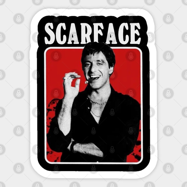 Vintage Scarface 1983 Crime Sticker by SBC PODCAST